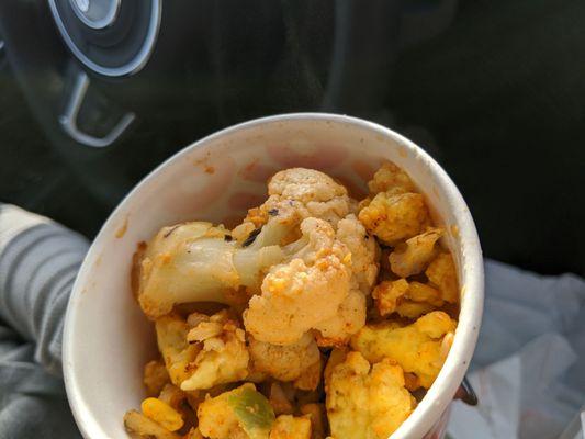 New Dunkin Burrito Bowl - fire roasted veggie. Basically just cauliflower