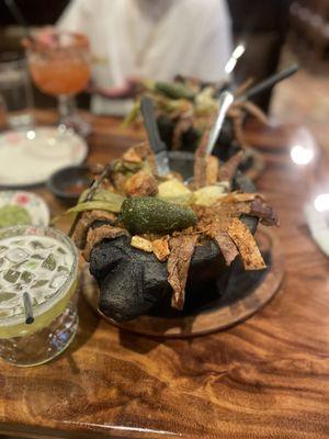 Molcajete Chicken and Steak