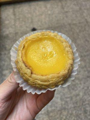 Air fried the egg tart at home for extra yum