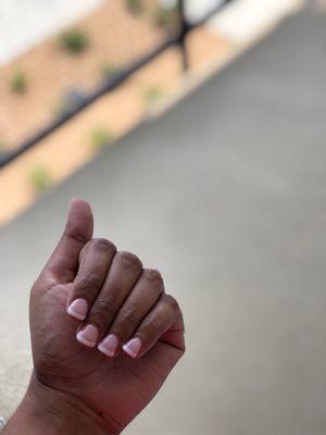 Dip Powder Set w/o an added tip (French manicure) by Ly/lee