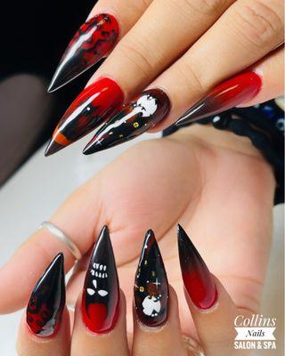 Halloween Theme Nails Art 2024