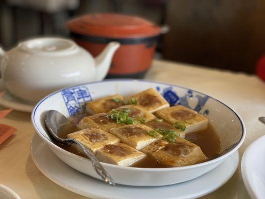 Pan Fried Tofu Stuffed in Fish Paste