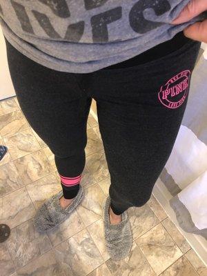 My sister found these AWESOME pink yoga pants here!