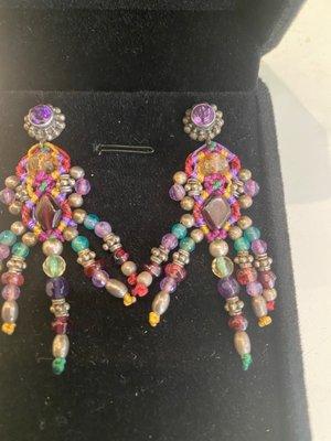 Most gorgeous earring with citrine & pink sapphire