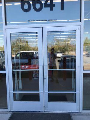 New storefront door glass replacement