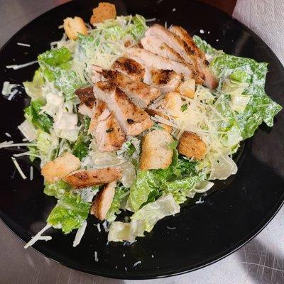 Grilled chicken Caesar salad