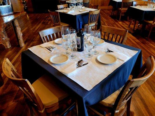 Dining area tables, beautiful