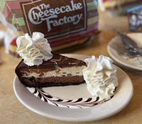 Chocolate Tuxedo Cream Cheesecake $10.50