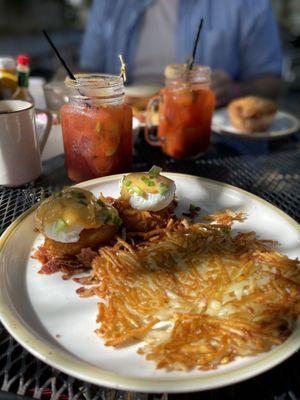 Special- potato pancake benny