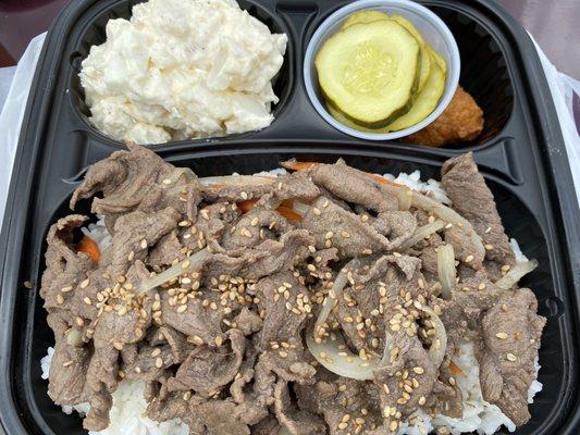 Beef bulgogi lunch box