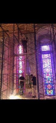 Church lighting restoration