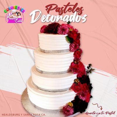 Pastel decorado