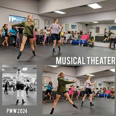 Musical theater class during parent watch week