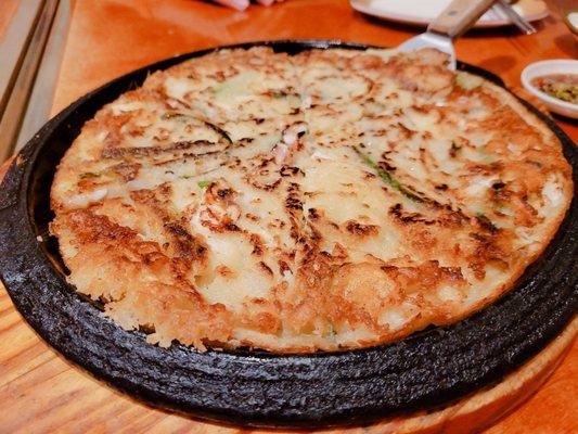 Seafood pancake