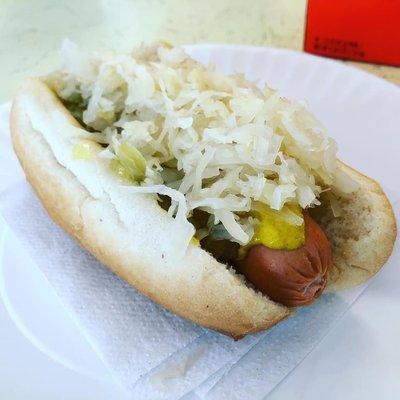 Hot Dog with "the works"