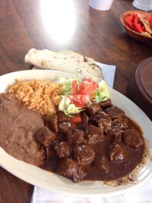 Carne guisada plate very tender!