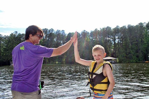 All smiles after a private lessons by the AF Wake staff.