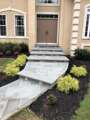 Blue Stone Walkway and Steps