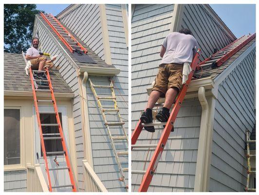 Repairing Cedar shape siding