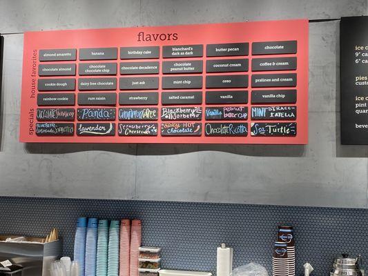 Flavor Menu