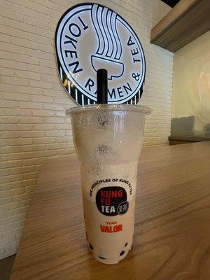 Thai tea milk tea with boba