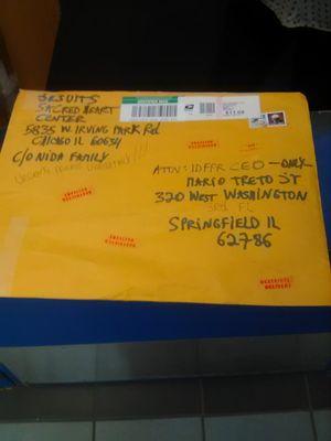 SPECIAL DELIVERY, EXPENSIVE MAIL SENT TO IDFPR, MARIO TREGO, GREG MARION AND THE GANG, ALSO IGNORED. THESE LOSERS ARE TOTAL WASTE OF FUNDS!!