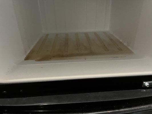 Alcohol spill in freezer