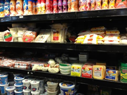 Great selection of latin cheeses & creams