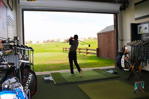 No nets, no simulators! A Gott Golf club fitting allows you to see the full flight of the ball.