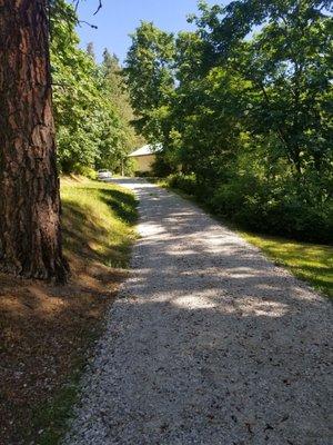 Pathway to the snowberry & larkspur suites