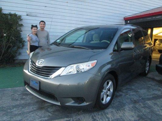 Congratulations Gantumur for the Purchase of Your Toyota Sienna. Best Buy.