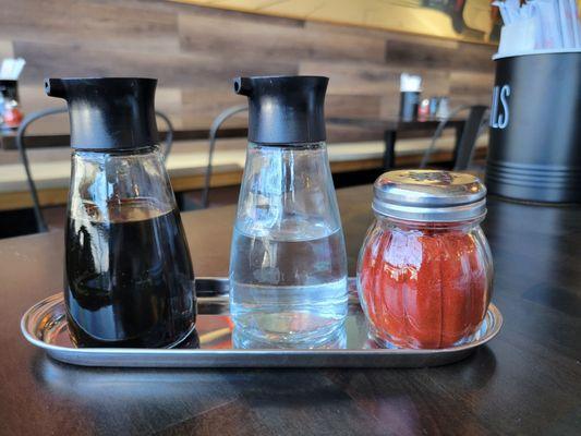 table condiments