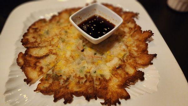 Seafood pancake