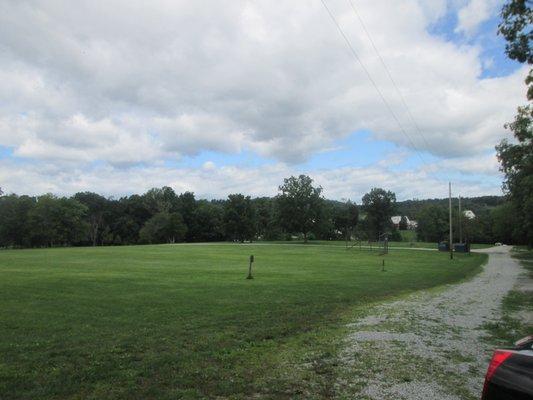 Lots of open space but the grass needed a good mow.