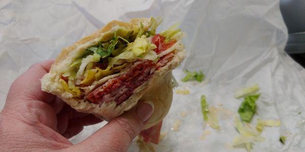 Half italian sub, half eaten ;)