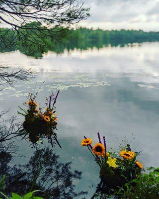 Stunning floating floral arrangements from Avalon