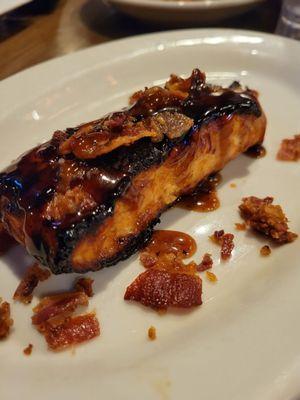 Bourbon bacon salmon