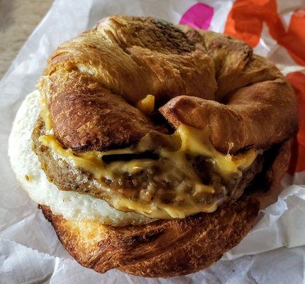 Sausage, Egg and Cheese Croissant from Dunkin Howell