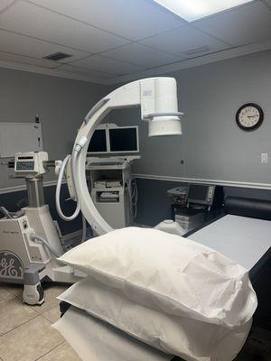 Procedure room at CPMC with C-arm.