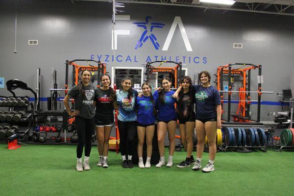 Our Montwood Volleyball Girls working as a team