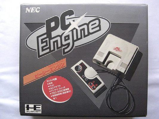 NEC PC Engine video game console box.