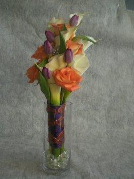 calla lily , tulip and rose bouquet