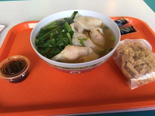 Dumpling noodle soup