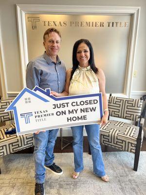 Thank you Benchmark Mortgage and Texas Title closed on our new home today!