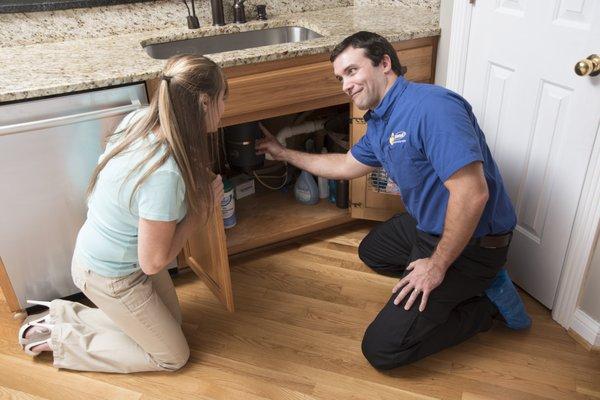 A garbage disposal is an essential kitchen appliance. Whether you need garbage disposal repair or installation, call Maeser.