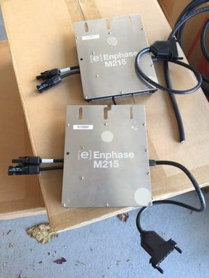 The Enphase Micro Inverters for the St Charles solar installation project.