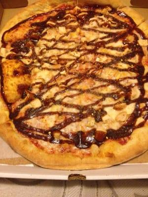 BBQ chicken pizza