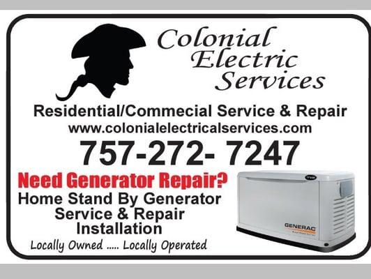 Call for a generator today