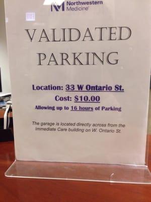 Validated Parking