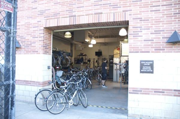 Entrance to the UCLA Bike Shop